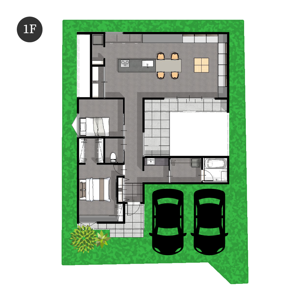 御幸町下岩成分譲地 6区画 参考プラン