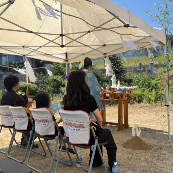 【着工】夏真っ盛りの中、地鎮祭